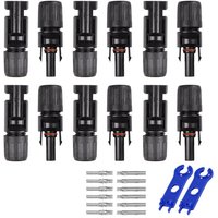 Niceone - 6 Paar MC4 Stecker/Buchse Doppelringe Wasserdichte Dichtung Solarpanel Kabelverbinder von NICEONE