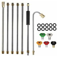 Herramienta de limpieza de canaletas, hidrolavadora, varillas de extensión y boquilla de lanza para limpiador de techos. Herramienta de limpieza de canaletas, hidrolavadora, varillas de extensión y boquilla de lanza para limpiador de techos. von NICEONE