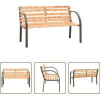 The Living Store Kinder-Gartenbank 81 cm Chinesisches Tannenholz - Holz Gartenbank - Kinder Gartenbank - Outdoor Möbel - Gartenmöbel Set - Tisch Und von NICEONE