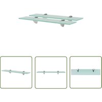 The Living Store Schweberegale 2 Stk. Glas 50x10 cm 8 mm - Wandregal - Glasregal - Badezimmerregal - Dekoratives Regal - Modernes Regal von NICEONE