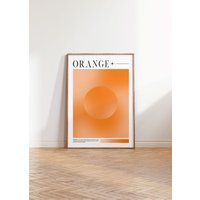 Orange Aura Print Poster | Abstrakter Druck Farbverlaufsdruck Retro Ruhig Spirituelle Energie Moderne Kunst Wohnzimmer Orange Aura Print Poster | Abstrakter Druck Farbverlaufsdruck Retro Ruhig Spirituelle Energie Moderne Kunst Wohnzimmer von NICEONEE