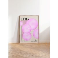 Waage Sternzeichen Poster Print | Astrologie Horoskop Luftschild Wanddeko Kunstdruck Waage Sternzeichen Poster Print | Astrologie Horoskop Luftschild Wanddeko Kunstdruck von NICEONEE