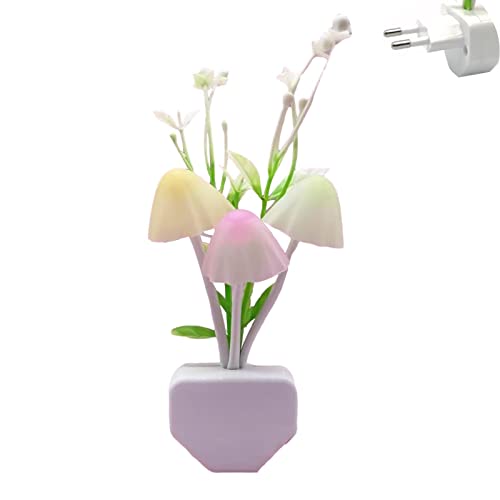 NICERAM Lichtsensor-Nachtlicht | Stecken Sie die LED-Pilzlampe EIN | Nachtlichter mit Dämmerungssensor, intelligentem Lichtsteuerungsschalter, EU/US-Stecker NICERAM Lichtsensor-Nachtlicht | Stecken Sie die LED-Pilzlampe EIN | Nachtlichter mit Dämmerungssensor, intelligentem Lichtsteuerungsschalter, EU/US-Stecker von NICERAM