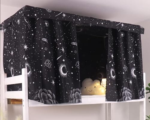 Bettvorhang Etagenbett Zelt Vorhang Blackout Vorhänge Moskitonetz Hochbett Schlafzelt Schlafsaal Mid-Sleeper Bett Zelt Vorhang Tuch Staubdicht Moskito für Studentenwohnmein Kinderzimmer Kinderbett von NICEYEA