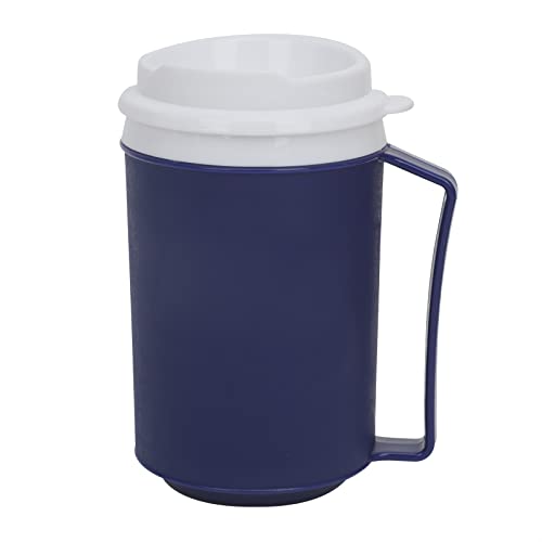 NICEYEA Auslaufsicherer Trinkbecher Becher mit Trink-Trick Thermofunktion Thermobecher Isolierbecher Spezial-Trinkhilfe mit Deckel Wassertrinkbecher für heißes und kaltes Wasser Kaffee Tee, 360 ML von NICEYEA