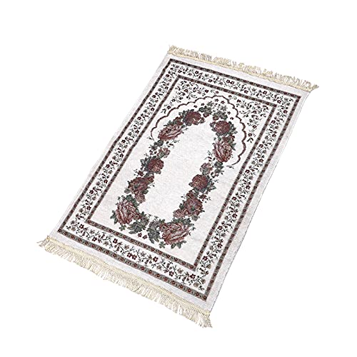 NICEYEA Muslimische Gebetsteppich Islamische Türkische Gebetsteppiche Muslimische Ramadan-Teppich Weiche Teppich für Salah Beten Dicker Stoff Gebetsmatte Eid-Geschenke für Männer,Frauen und Kinder von NICEYEA
