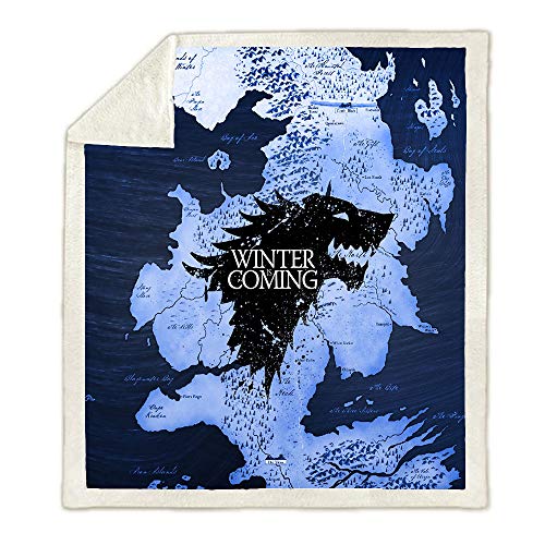 NICHIYO Game of Thrones Decke, Cartoon und Animation Fleecedecke für Erwachsene und Kinder, 100% Mikrofaser, für Schlafsofa und Sofa (30,150 x 200 cm) von NICHIYO