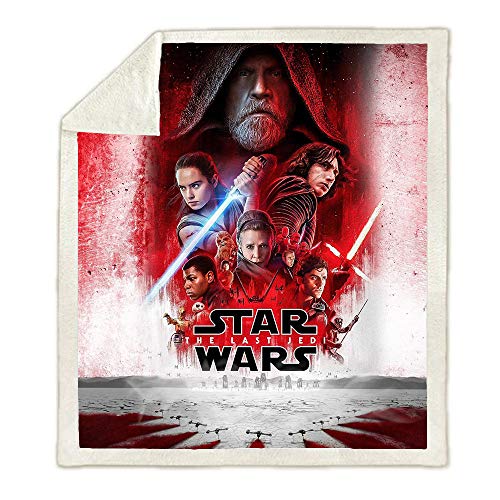 NICHIYO Star Wars Decke Cartoon und Animation Fleece Decke für Erwachsene und Kinder, 100% Mikrofaser, für Schlafsofa und Sofa (21.150cmx200cm) von NICHIYO