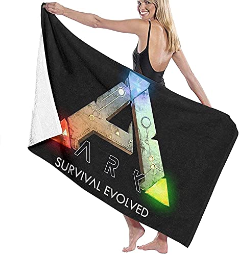 NICHIYOBI ARK: Survival Evolved 3D-Digitaldruck Badetücher,Weiche und Flauschige Strandtücher,modischer Auftritt,Reisetuch,Weich und lichtbeständig (19,70cmx140cm) von NICHIYOBI