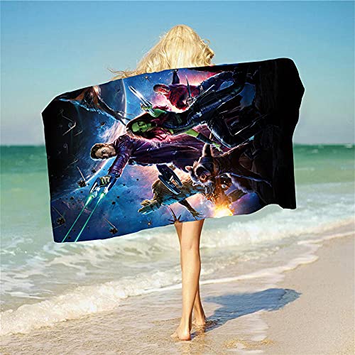 NICHIYOBI Guardians of The Galaxy Groot 3D-Digitaldruck Badetücher,Weiche und Flauschige Strandtücher,modischer Auftritt,Reisetuch,Weich und lichtbeständig (10,90cmx180cm) von NICHIYOBI