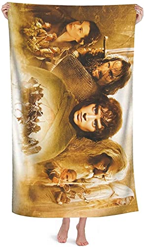 NICHIYOBI The Lord of The Rings Strandtücher 3D-Digitaldruck Badetücher,modischer Auftritt,Reisetuch,Weich und lichtbeständig (7,70cmx140cm) von NICHIYOBI