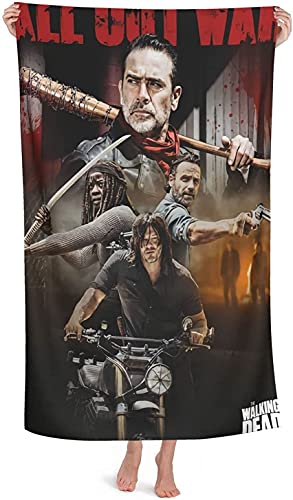 NICHIYOBI The Walking Dead Strandtücher 3D-Digitaldruck Badetücher,modischer Auftritt,Reisetuch,Weich und lichtbeständig (3,90cmx180cm) von NICHIYOBI