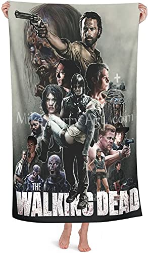 NICHIYOBI The Walking Dead Strandtücher 3D-Digitaldruck Badetücher,modischer Auftritt,Reisetuch,Weich und lichtbeständig (4,70cmx140cm) von NICHIYOBI