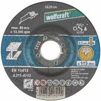 1620099 Trennscheibe für Metall ø 115 x 2,5 x 22,23 mm. - Wolfcraft von Wolfcraft