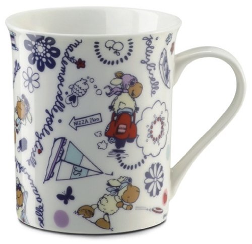 Nici 30252 Tasse Jolly Mäh Schaf Jolly Liselle allover Porzellan Kaffeetasse von NICI