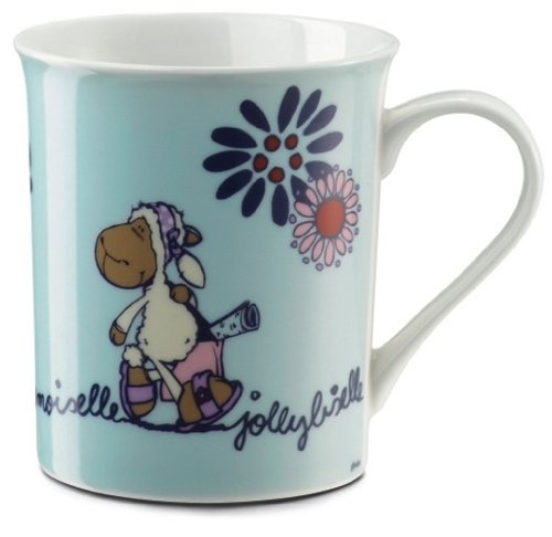 Nici 30253 Tasse Schaf Mädchen Jolly Liselle Jolly Mäh blau Porzellan ca 9,5cm von NICI