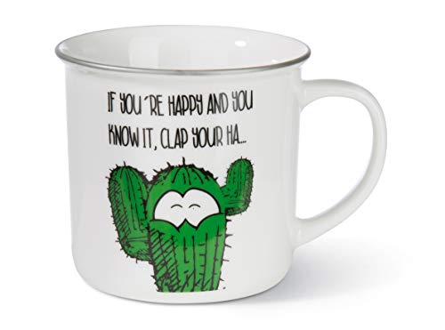 Nici 45023 Tasse If you`re happy, Porzellan, 400ml von NICI