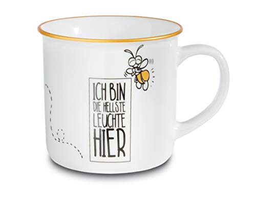 NICI 45031 Tasse Ich bin die hellste Leuchte hier, Porzellan, 400ml von NICI