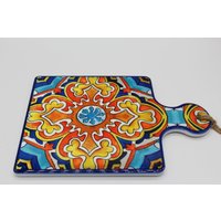 Untersetzer Aus Bemalter Keramik/Wandschmuck, Italien Untersetzer Aus Bemalter Keramik/Wandschmuck, Italien von NICOLEsSELECTION