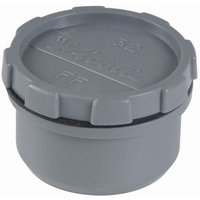 Männlich-weiblicher Kontrollstopfen + Stopfen - pvc grau - ø 40 mm - fh - Nicoll von NICOLL