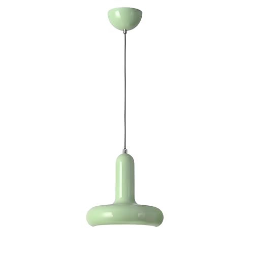 NICRX Moderne bunte Pendelleuchte mit E27-Fassung und 150cm verstellbarem Kabel,Hängelampe aus Metall mit Lackierung für Küche,Esszimmer,Schlafzimmer,Kinderzimmer oder Café Deckenleuchte (Mintgrün) von NICRX