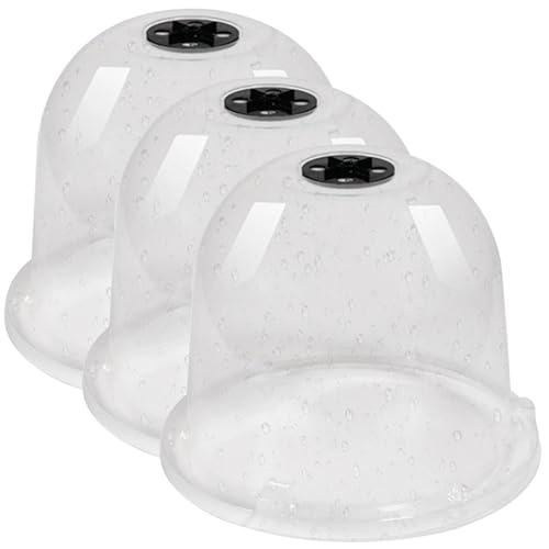 3pcs Luftfeuchtigkeit Kuppel, 10x7.9 Gartencloche Decke mit wachsen klarer Plastikpflanzenglock 3pcs Luftfeuchtigkeit Kuppel, 10x7.9 Gartencloche Decke mit wachsen klarer Plastikpflanzenglock von NIDONE
