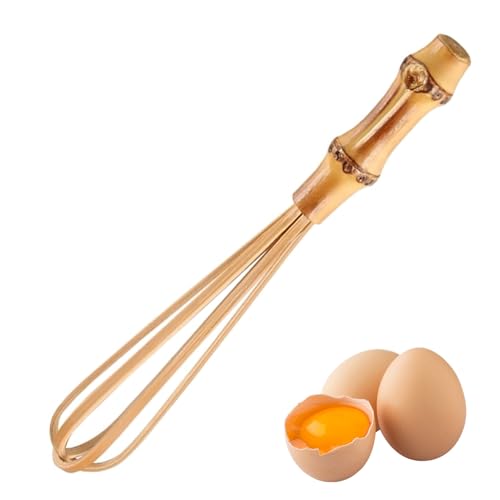 Bambus Whisk Ei Whisk 5.5 Zoll Holz Schneebesen Bambus Wurzel Mini -Whisks zum Kochen von Schlagen mit Schaum und rührenden Küchenbackwerkzeugen von NIDONE