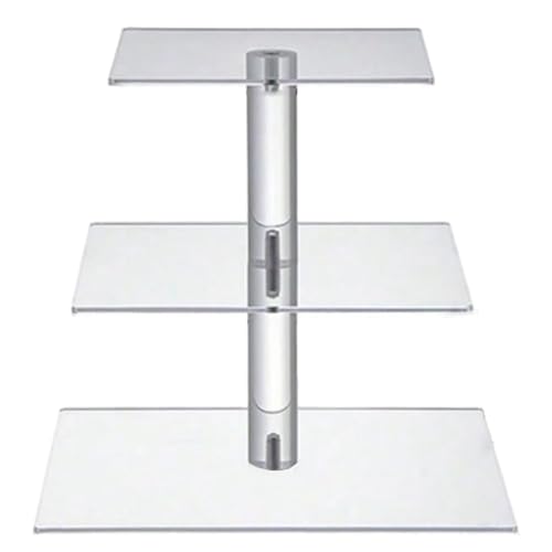 Cupcake Stand Acryl 3 -Tier -Kuchenstand mit LED Light Secure Large Dessert Tower Cupcake Holder für Geburtstagshochzeiten Jubiläumsfeier Cupcake Stand Acryl 3 -Tier -Kuchenstand mit LED Light Secure Large Dessert Tower Cupcake Holder für Geburtstagshochzeiten Jubiläumsfeier von NIDONE