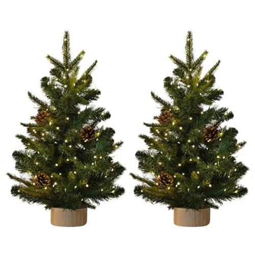 Künstlicher Mini -Weihnachtsbaum Pe Pve 2pcs 17.7in Frosty Tabletop Weihnachtsbaum für Office Home Party Mall Shop Decor Künstlicher Mini -Weihnachtsbaum Pe Pve 2pcs 17.7in Frosty Tabletop Weihnachtsbaum für Office Home Party Mall Shop Decor von NIDONE