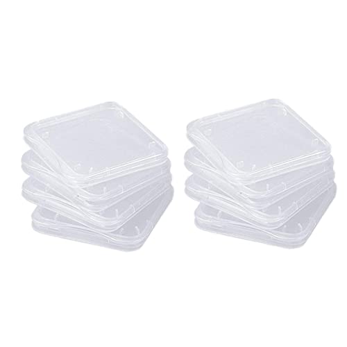 NIDONE 10PCS SD Card Storage Case, 5.2x4.2 cm/2.05x1.65 inch Transparent SDHC Memory Card Holder Box Tragbarer staubdichter SD Kartenhalter für Kamera SD Karte oder SD Karten Adapter von NIDONE