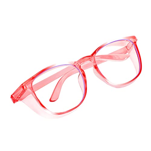 NIDONE Blaulichtblockende Schutzbrille, Anti-Fog-Schutzbrille mit Seitenschutz, klare Anti-Staubbrille für Damen und Herren, pink von NIDONE