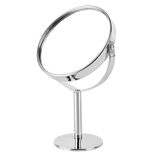 NIDONE Vanity Makeup Spiegel - Zweiseitiger schwenkbarer Vergrößerung Spiegel - Standing Mirror Tabletop Vanity Mirror Cosmetic Mirror - 14x9 cm von NIDONE
