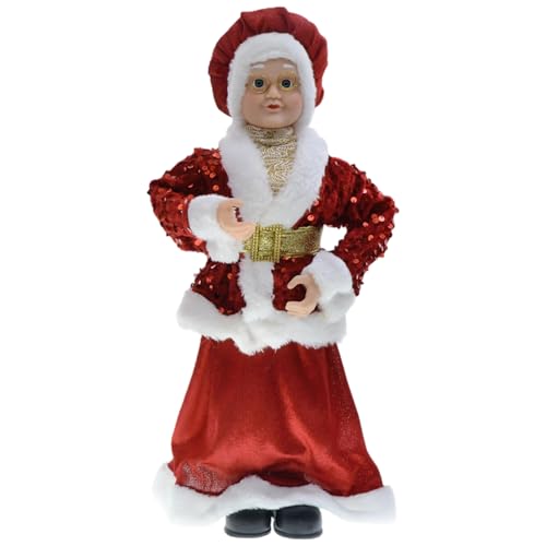 Santa Figuren 17, 7in Stehende Weihnachtsmännchen -Statue mit Hut niedliche Weihnachtsschmuck für Home Office Tisch Weihnachtsfeier, Mutter, Mutter von NIDONE