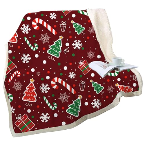 Weihnachtswurfdecke 39.4x59.1in Weich warm, verschwommen von NIDONE