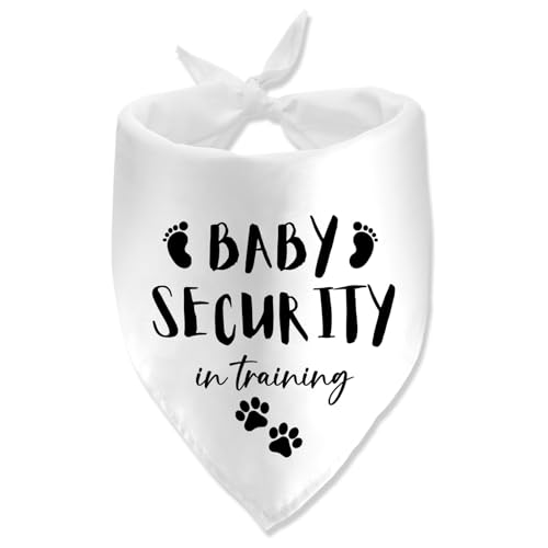 Baby Security in Training Printed Dog Bandana Pet Scarf Dog Pregnancy Announcement Bandana Pregnancy Dog Bandana for Dogs Pet Accessories for Dog Lovers Pregnancy Reveal Ideas Baby Security in Training Printed Dog Bandana Pet Scarf Dog Pregnancy Announcement Bandana Pregnancy Dog Bandana for Dogs Pet Accessories for Dog Lovers Pregnancy Reveal Ideas von NIEBYI