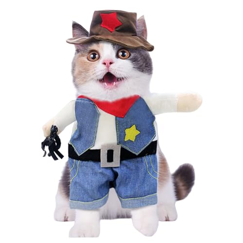 Katzenkleidung, Halloween-Kostüm, niedlicher Welpe, Hund, Katzen, Cosplay, lustige Tücher, Cowboy-Outfit, Haustier-Halloween-Kostüm, Cowboy-Hundekostüm, Größe L Katzenkleidung, Halloween-Kostüm, niedlicher Welpe, Hund, Katzen, Cosplay, lustige Tücher, Cowboy-Outfit, Haustier-Halloween-Kostüm, Cowboy-Hundekostüm, Größe L von NIEBYI
