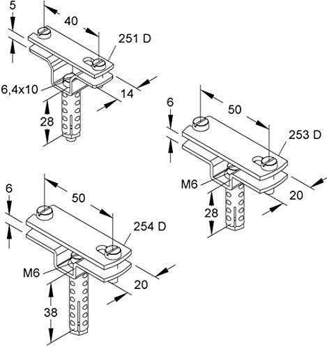 NIEDAX Abstandschellen 251 D von NIEDAX