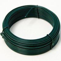 25m Spanndraht 2mm - Bindedraht Grün Ummantelt - Maschendraht Zaun Metall Draht von NIEDERBERG METALL