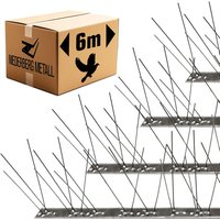 Niederberg Metall - Taubenabwehr Spikes - 6 Meter Edelstahl Tauben Abwehrleiste Vogel Abwehr Spikes von NIEDERBERG METALL