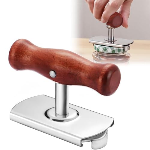 Effortless Arthritis Jar Opener, Dosenöffner Senioren Glasöffner Schraubdeckelöffner, Verstellbarer Dosenöffner Arbeitssparender Dosenöffner Dosenöffner für Familie Picknick(Hölzernes) von NIEEKRUN