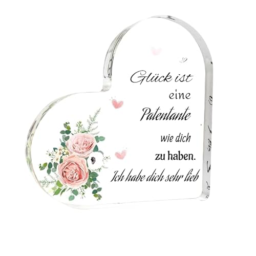 Herzförmige Acrylplakette – Geschenk für die Patentante, Stil: Modern, Material: Acryl, Größe: 10 cm x 10 cm Herzförmige Acrylplakette – Geschenk für die Patentante, Stil: Modern, Material: Acryl, Größe: 10 cm x 10 cm von NIEEKRUN