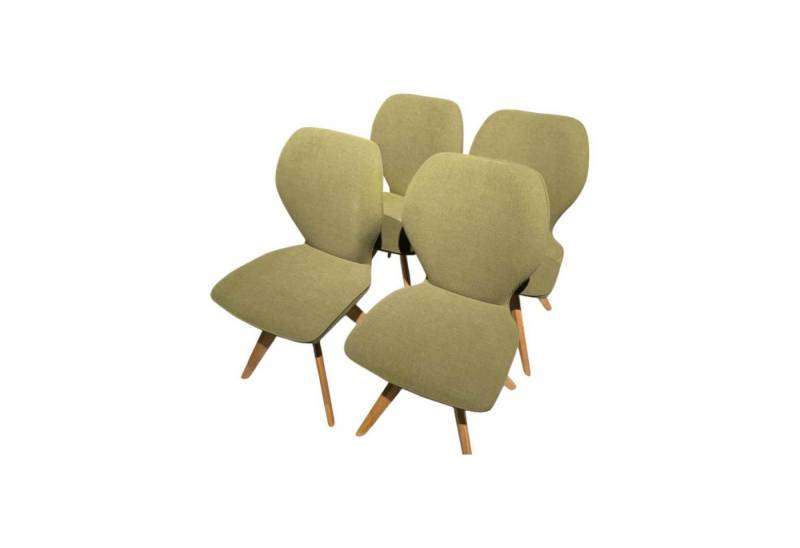 NIEHOFF SITZMÖBEL Essgruppe 4er-Set Stuhl Linea Dining Trend Time Stoff Malera L Olive von NIEHOFF SITZMÖBEL