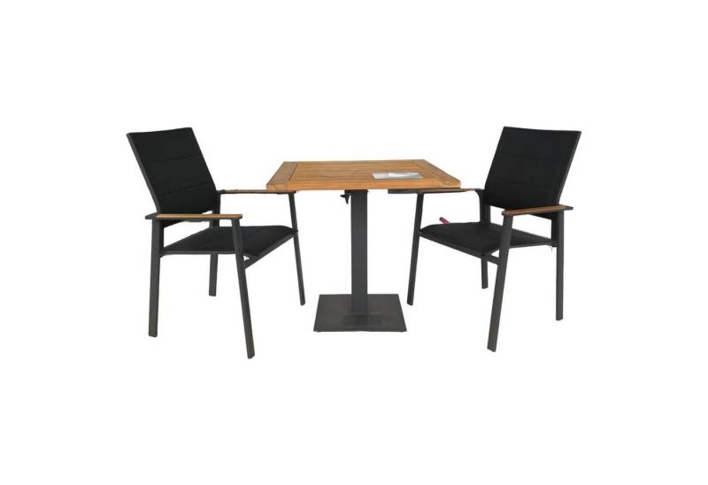 NIEHOFF SITZMÖBEL Essgruppe Garten Tischgruppe Tisch Bistro Geölt Mit 2 Stühlen von NIEHOFF SITZMÖBEL