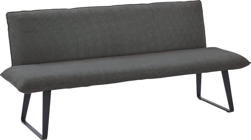 NIEHOFF SITZMÖBEL Polsterbank Solo, mit Micro-Federkern, Bouclé, Gestell Kufe, verschiedene Maße, Sh 49cm von NIEHOFF SITZMÖBEL