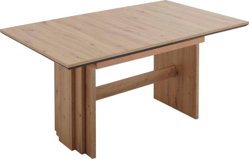 NIEHOFF SITZMÖBEL Wangentisch, mit Auszugsfunktion, Tischplatte mit schwarzem Design-Unterleimer von NIEHOFF SITZMÖBEL