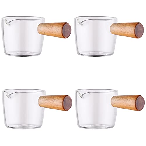 NIEI 4 Stücke Saucen Schale mit Dip Bowl Glas Schalen Saucen Schale Gewürz Schale Untertasse Vorspeise Platten Geschirr Küche Werkzeug von NIEI