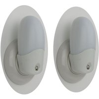 2er Set LED-Nachtlichter oval mit Dämmerungssensor für Ihre Sicherheit von NIERMANN