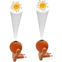 2er Set schwenkbare LED-Nachtlichter sunny Farbwechlser Dämmerungssensor von NIERMANN