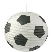 Kinder Papierlampe FUSSBALL Lampenschirm Ø 40cm Pendelleuchte mit Aufhängung Kinder Papierlampe FUSSBALL Lampenschirm Ø 40cm Pendelleuchte mit Aufhängung von NIERMANN