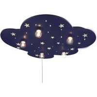 Led Deckenleuchte mit fluoreszierenden Sternen & Schlummerlicht, wolke xxl von NIERMANN